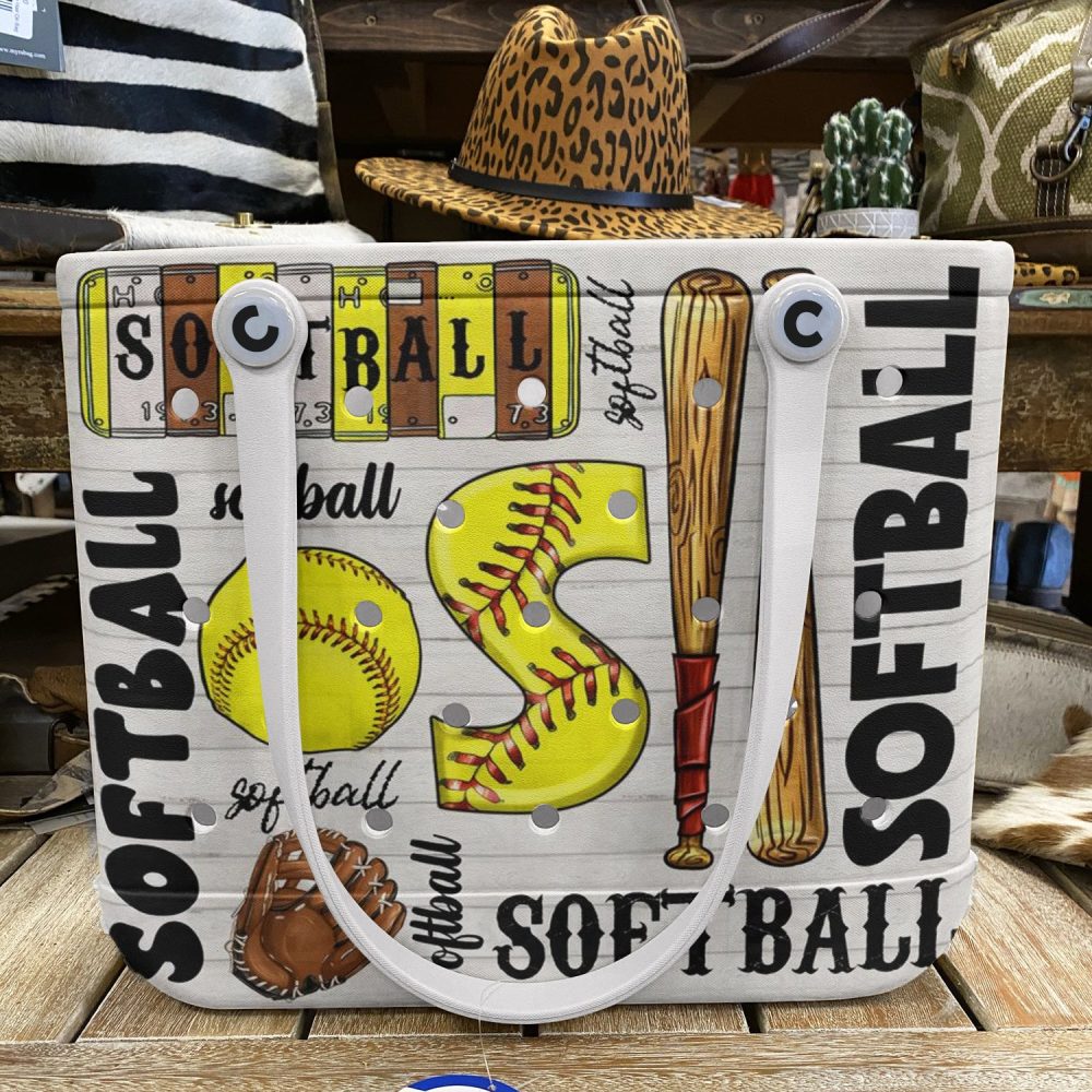 Bucket Tote Bag, Limited Edition Bogg Bag, Beach Bag Softball Essentials - Image 6