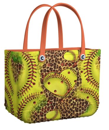 Leopard Softball Tote Bag – Stylish Sports-Themed Carryall With Bold Design