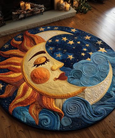 Solar Whisper Quilted Round Mat