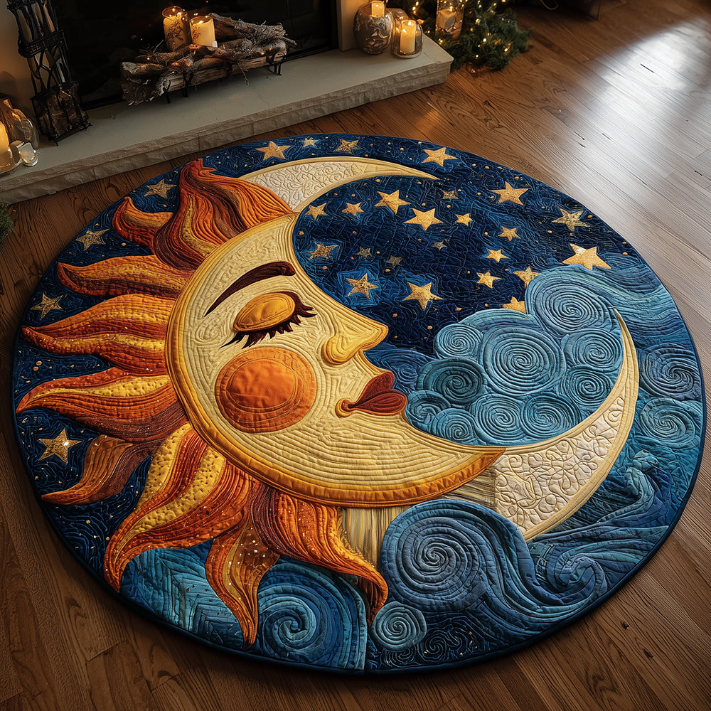 Solar Whisper Quilted Round Mat