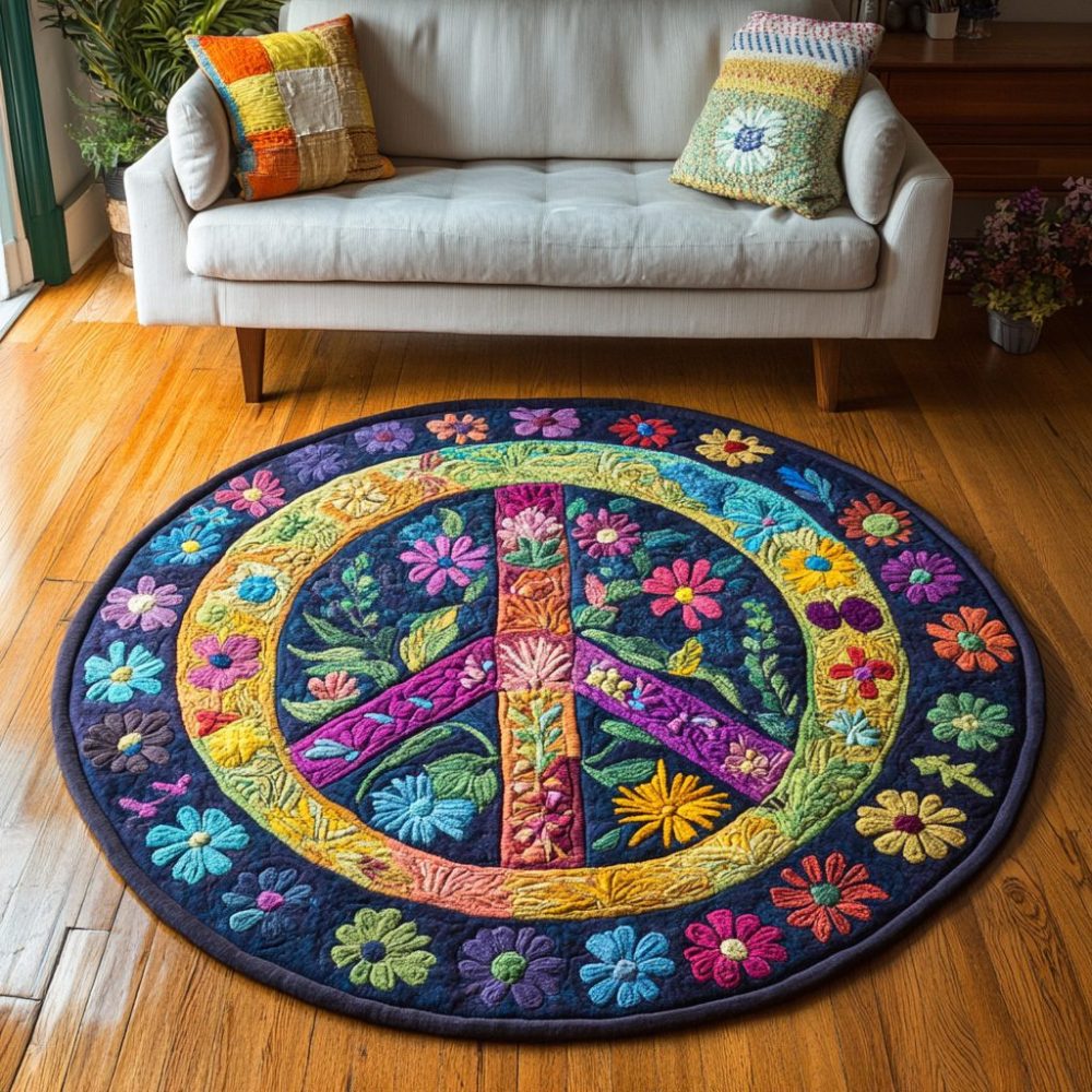 Soul Journey Quilted Round Mat