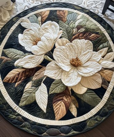 Southern Bloom Quilted Round Mat