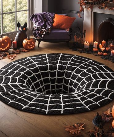 Spiderfall Pit Quilted Round Mat