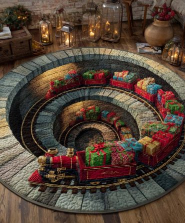 Spiral Express Quilted Round Mat