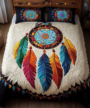 Spirit Catcher 3-Piece Quilted Bedding Set
