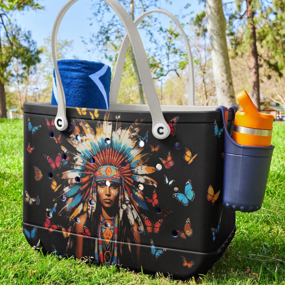 Bucket Tote Bag, Limited Edition Bogg Bag, Beach Bag Spirit Of Strength - Image 3