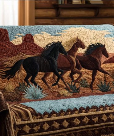 Spirit Run Quilted Sofa Cover