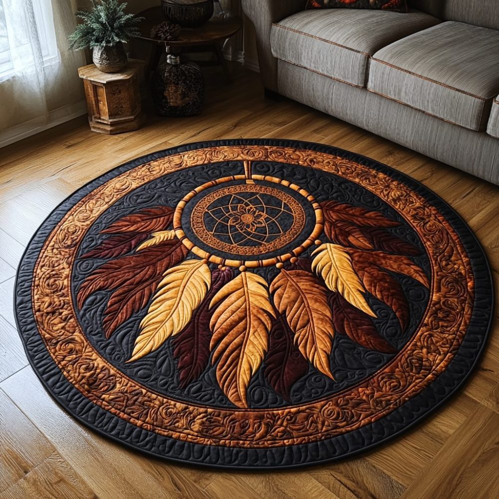 Spirit Weaver Quilted Round Mat