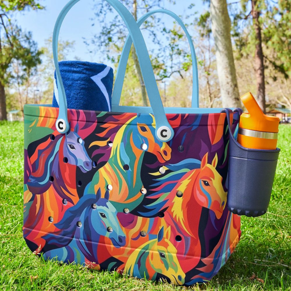 Bucket Tote Bag, Limited Edition Bogg Bag, Beach Bag Spirit Of The Herd - Image 3
