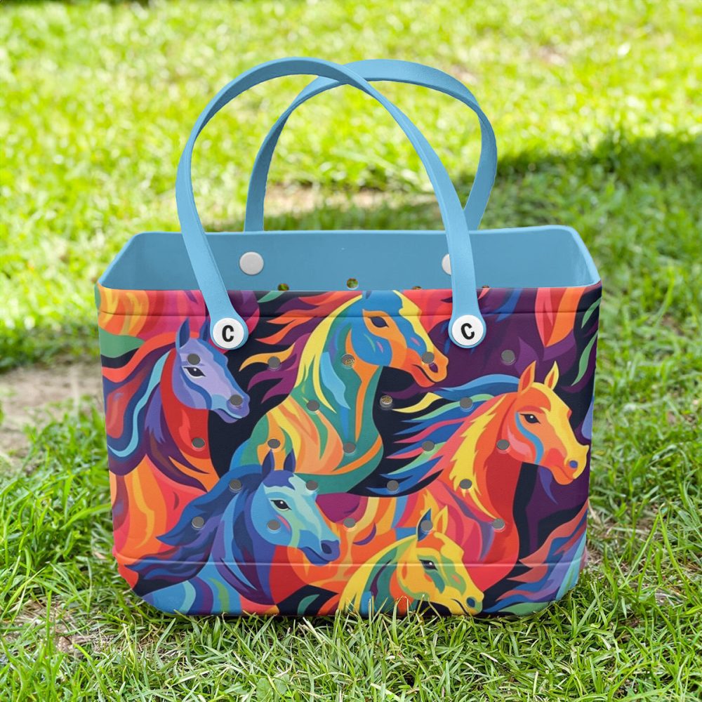 Bucket Tote Bag, Limited Edition Bogg Bag, Beach Bag Spirit Of The Herd - Image 2