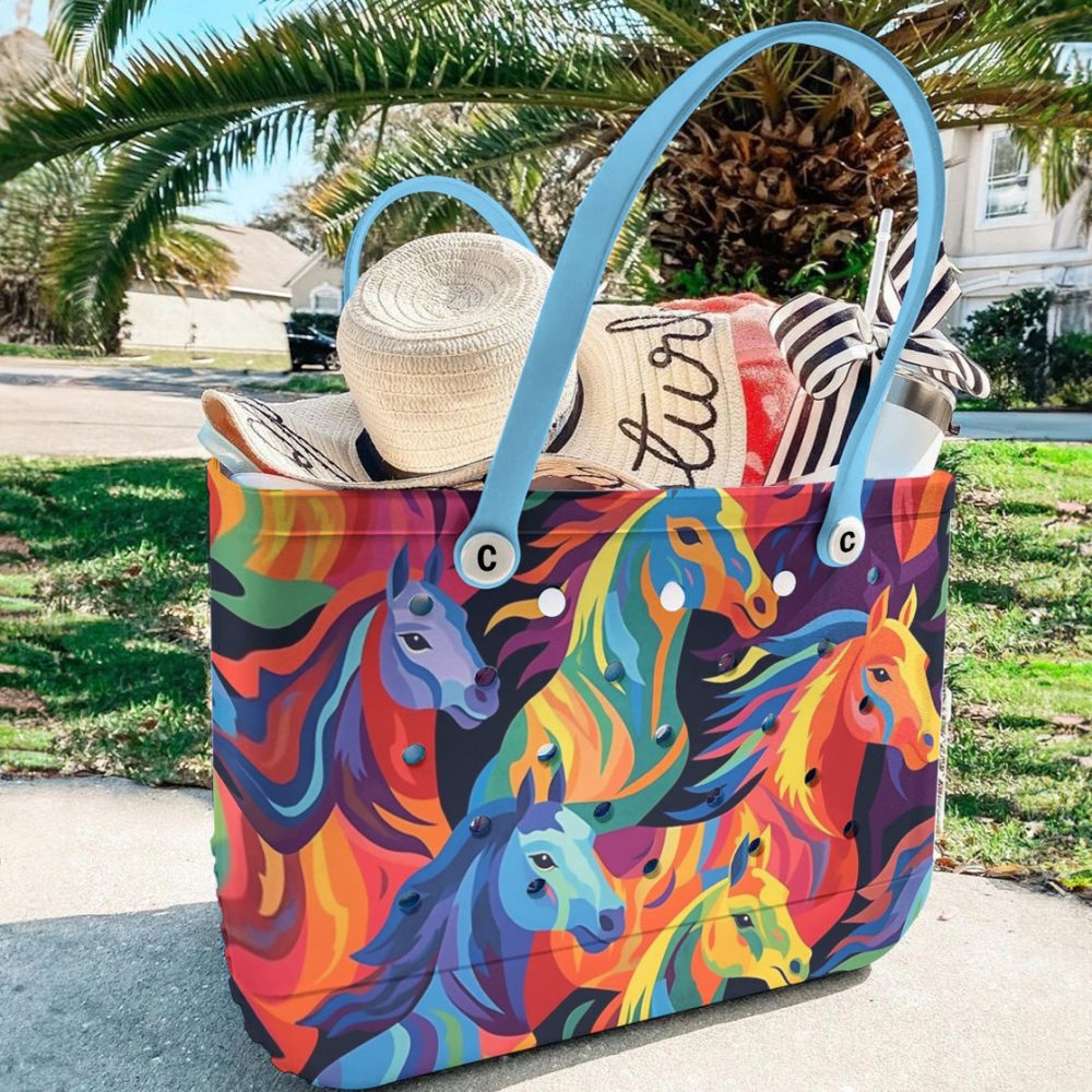 Bucket Tote Bag, Limited Edition Bogg Bag, Beach Bag Spirit Of The Herd - Image 4