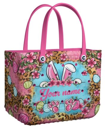 Bucket Tote Bag, Limited Edition Bogg Bag, Beach Bag Spring Bunnies