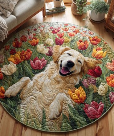 Spring Delight Quilted Round Mat