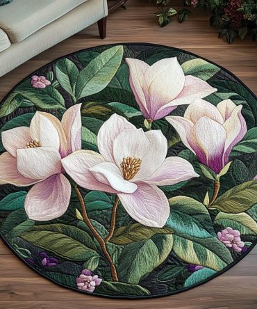 Spring Serenade Quilted Round Mat
