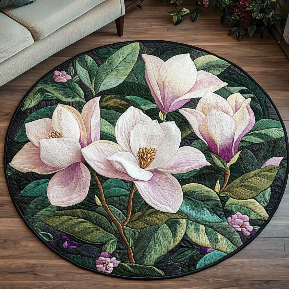 Spring Serenade Quilted Round Mat