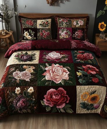 Springtime Charm 3-Piece Quilted Bedding Set