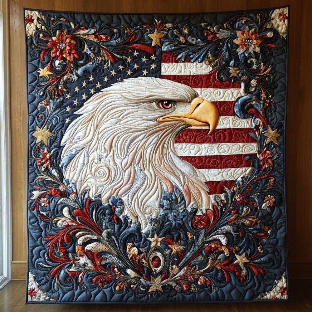Star-Spangled Majesty Quilted Blanket