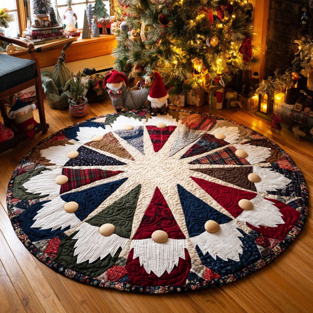 Star Of Noel Quilted Round Mat