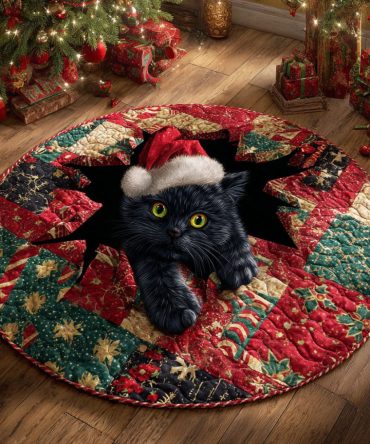 Starburst Hideaway Quilted Round Mat