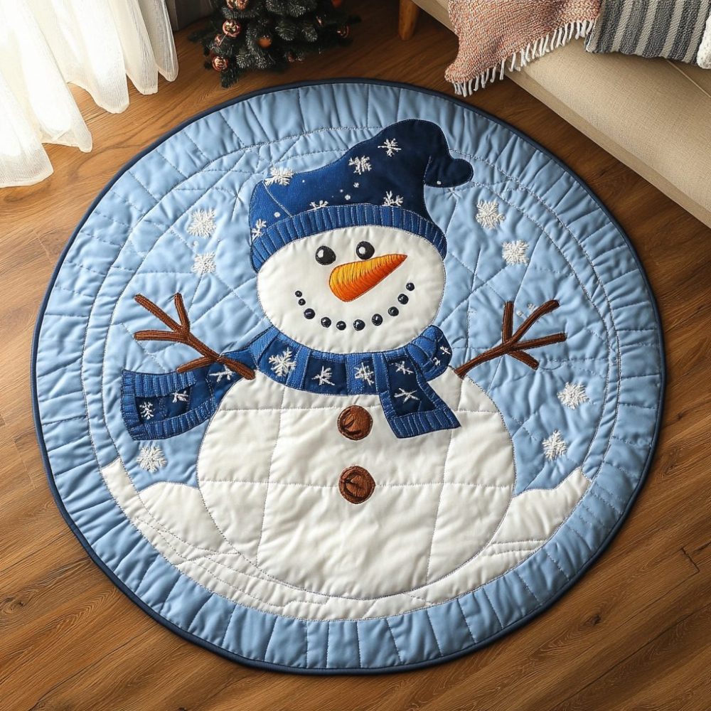 Starlight Serenade Quilted Round Mat