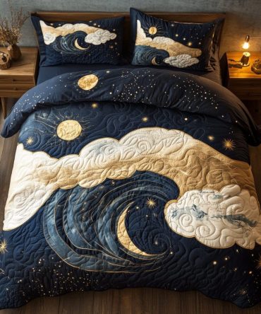 Starlit Serenity 3-Piece Quilted Bedding Set