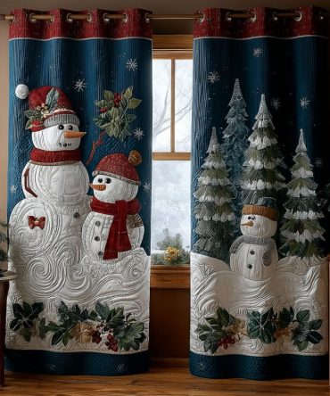 Starry Eve Quilted Curtains
