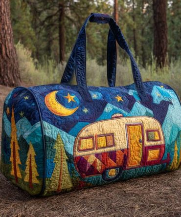 Starry Journey Quilted Duffle Bag