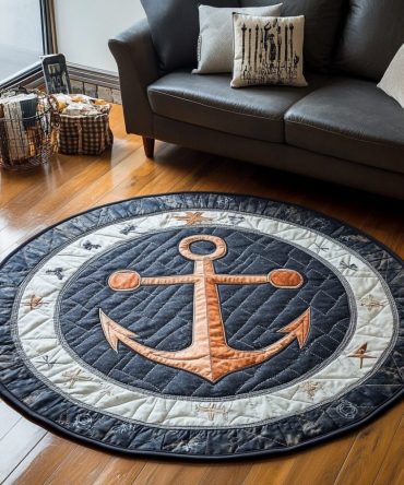 Steady Tide Quilted Round Mat