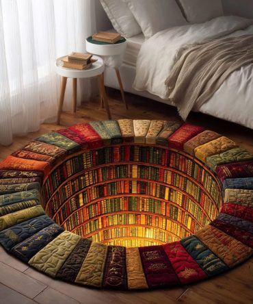 Story Portal Quilted Round Mat