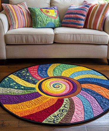 Sunbeam Bliss Quilted Round Mat