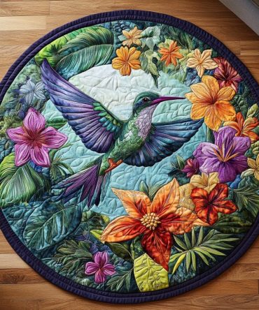 Sunlit Hover Quilted Round Mat