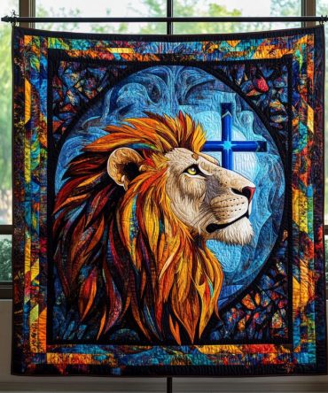 Sunlit Lionheart Quilted Blanket