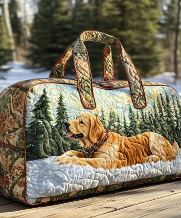 Sunlit Paws Quilted Duffle Bag