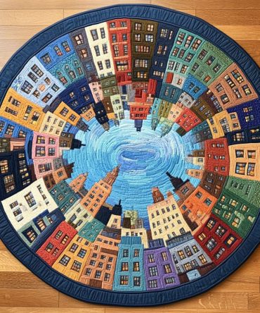 Sunlit Valley Quilted Round Mat