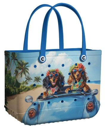 Bucket Tote Bag, Limited Edition Bogg Bag, Beach Bag Sunny Adventures