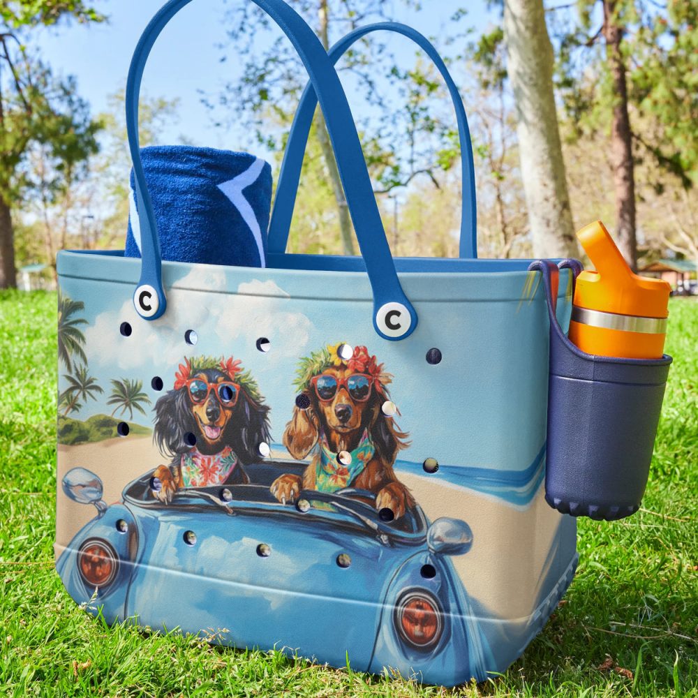 Bucket Tote Bag, Limited Edition Bogg Bag, Beach Bag Sunny Adventures - Image 3