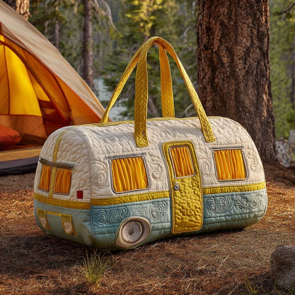 Sunny Camper Quilted Duffle Bag