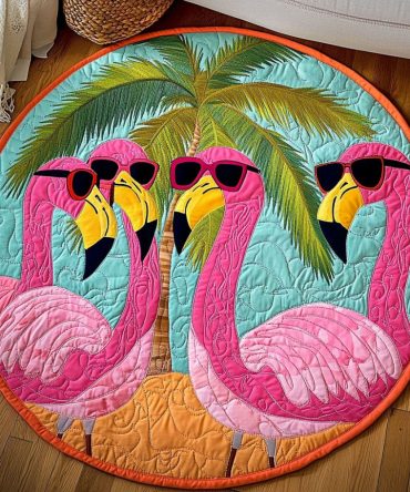 Sunny Squad Quilted Round Mat