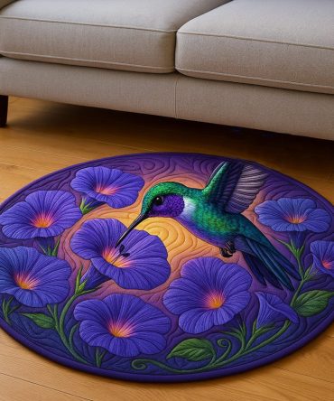 Sunset Breeze Quilted Round Mat