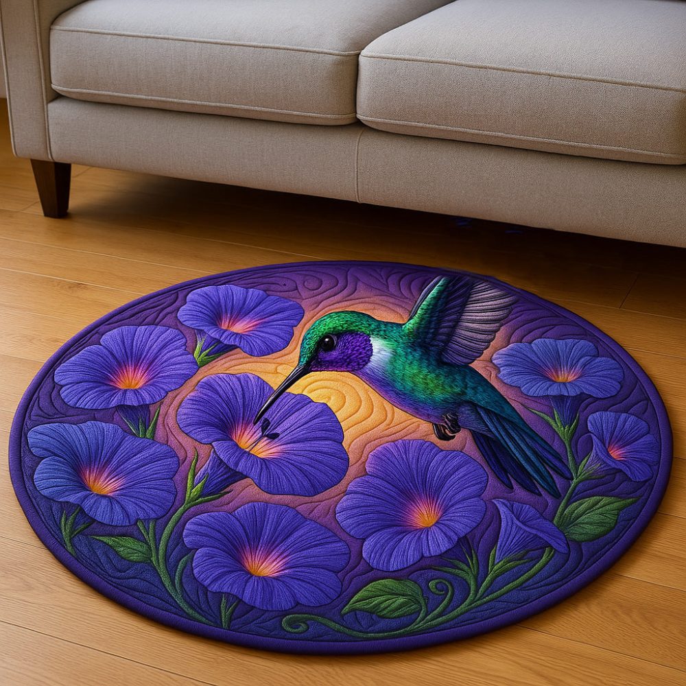 Sunset Breeze Quilted Round Mat