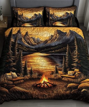 Sunset Camp 3-Piece Quilted Bedding Set