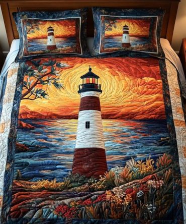 Sunset Shores 3-Piece Quilted Bedding Set