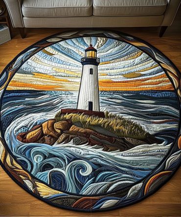 Sunset Shores Quilted Round Mat