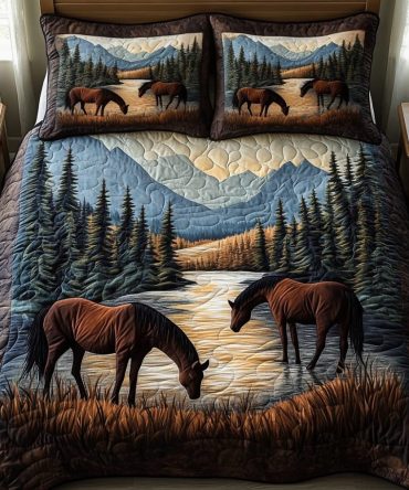 Sunset Valley 3-Piece Quilted Bedding Set