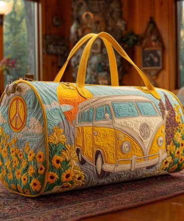 Sunshine Journey Quilted Duffle Bag