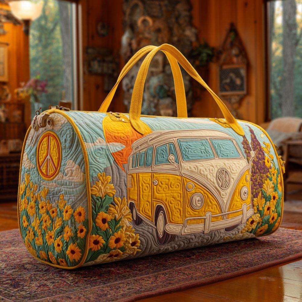 Sunshine Journey Quilted Duffle Bag