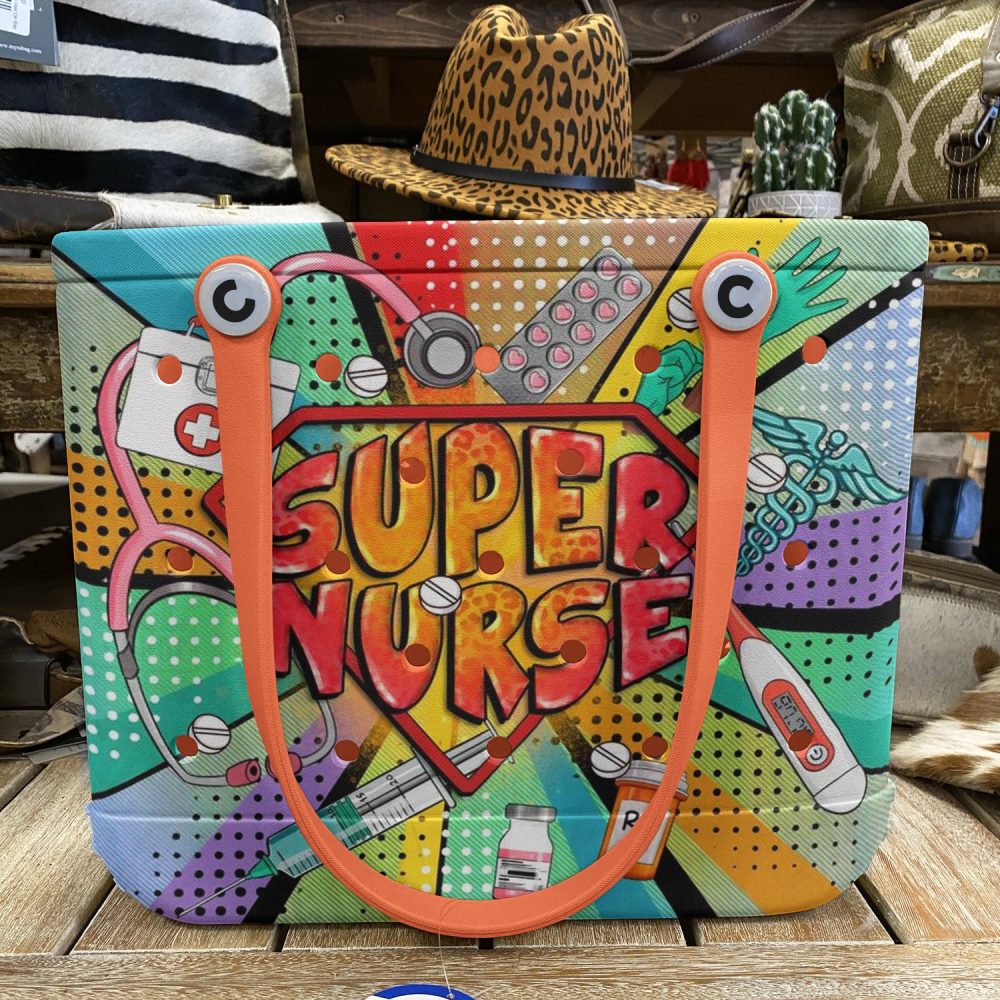 Colorful 'Super Nurse' Tote Bag - Perfect Gift For Healthcare Heroes - Image 6