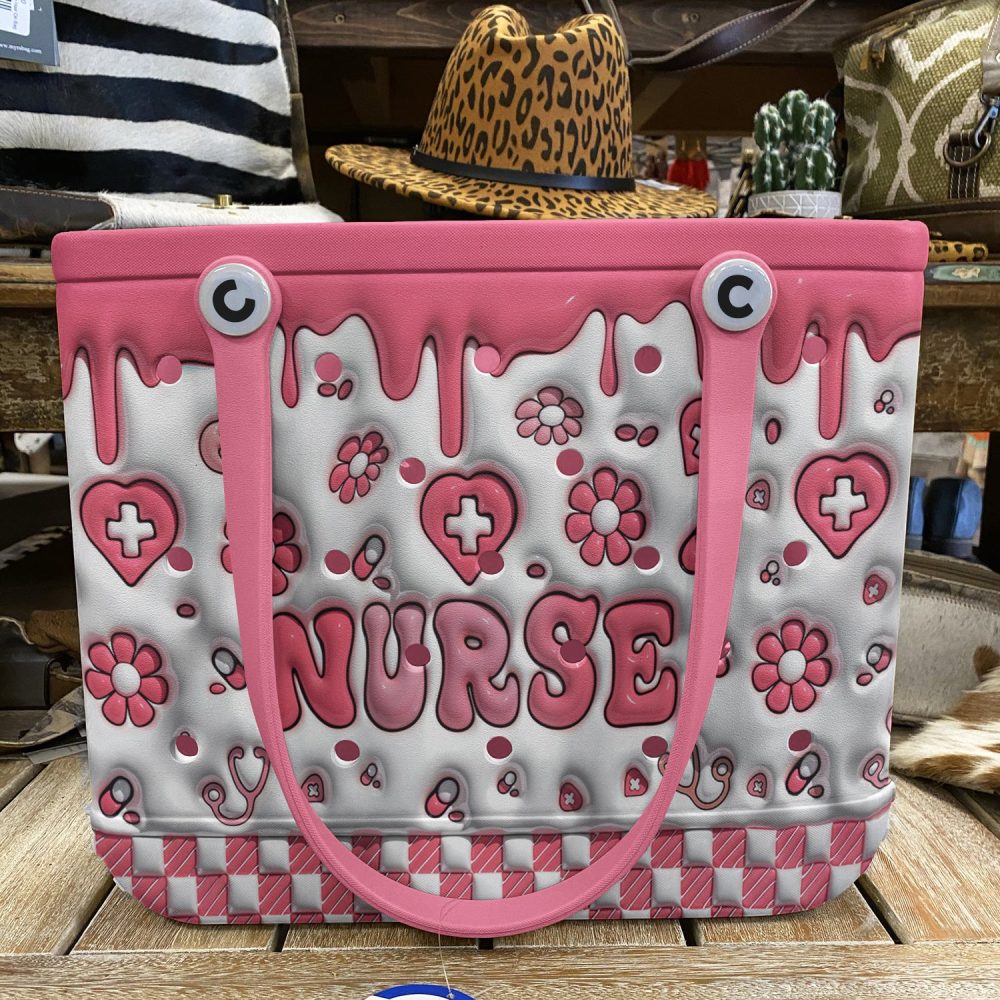 Chic Pink Nurse Tote Bag - Stylish & Durable Design For Everyday Essentials - Image 6