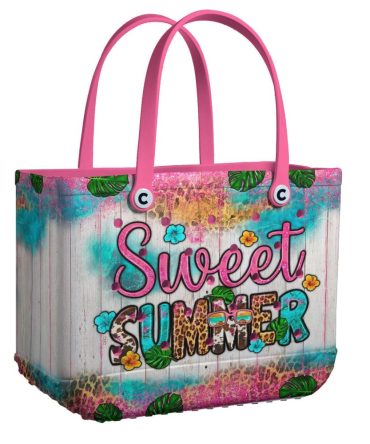 Bucket Tote Bag, Limited Edition Bogg Bag, Beach Bag Sweet Summer