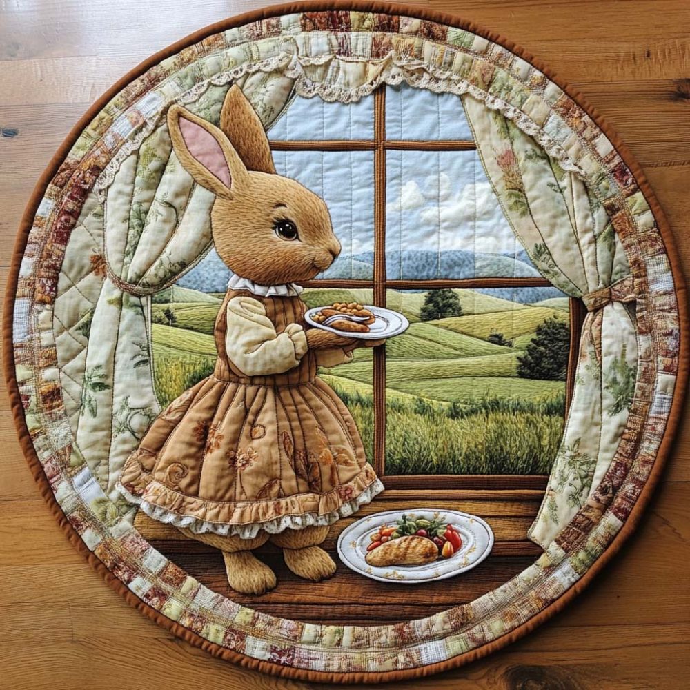 Sweet Hop Quilted Round Mat